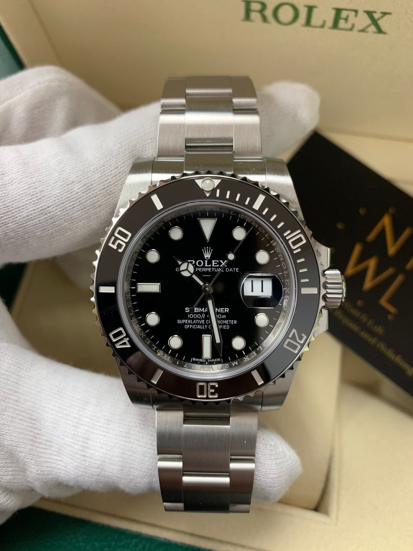 Rolex New Submariner Ceramics Black Dial Automatique 116610LN