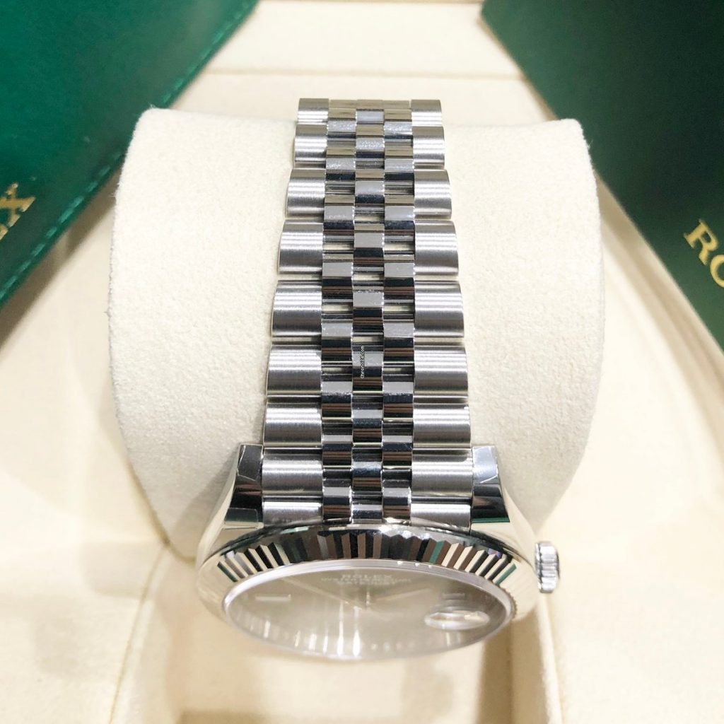 Rolex Datejust Fluted Wimbledon Dial Oyster