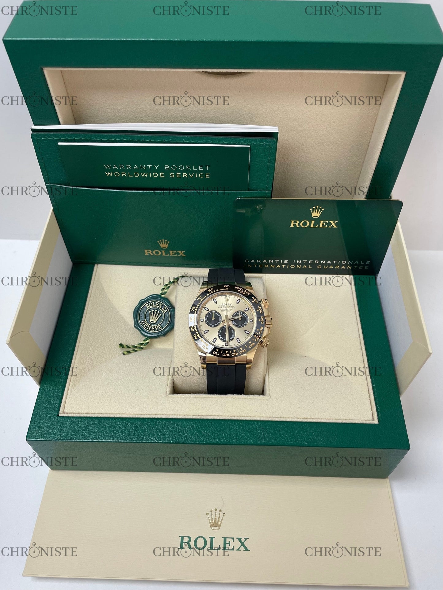 Rolex Oysterflex Daytona rubber yellow, Acier Inoxydable