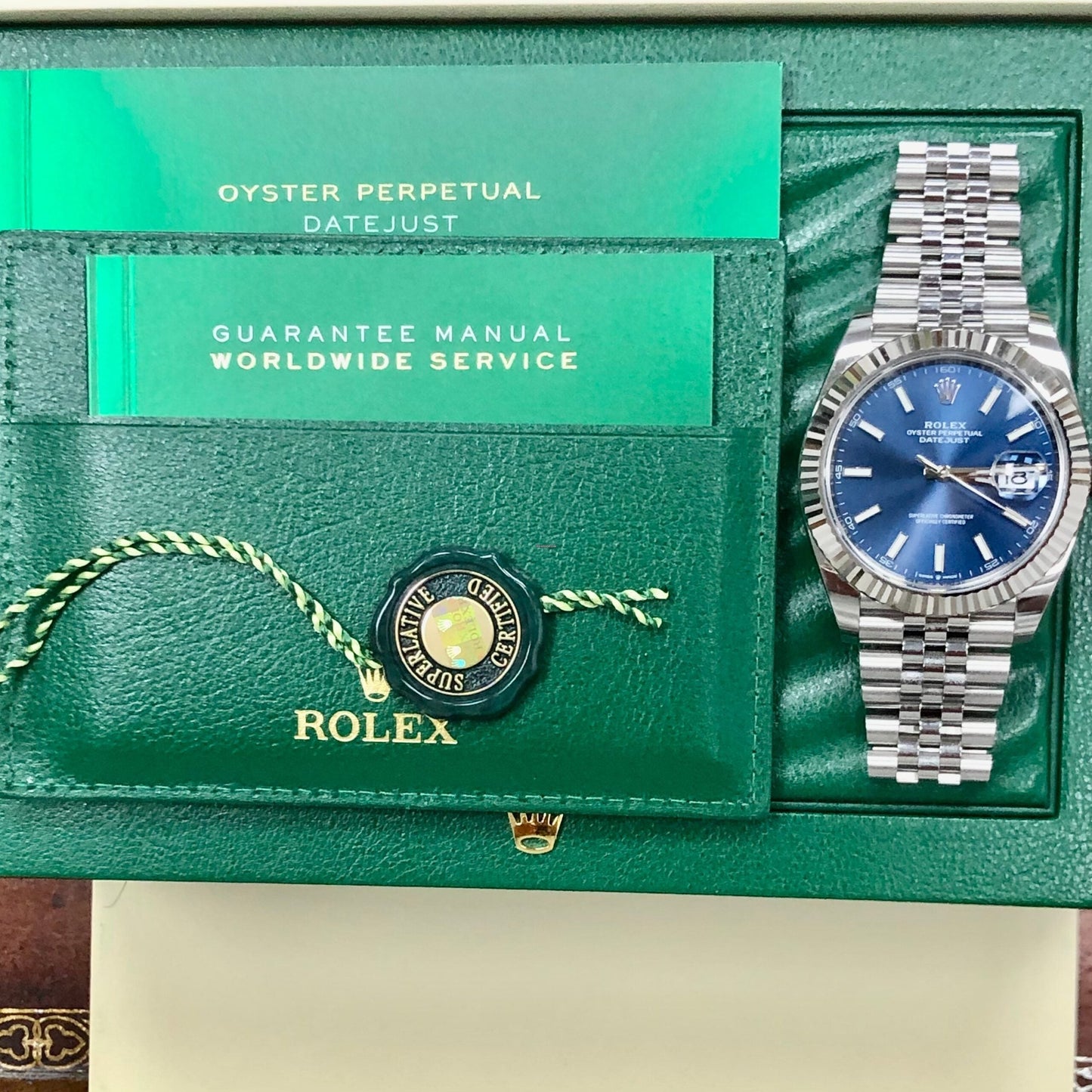 Rolex Datejust 41 Jubilee Blue Stick Dial