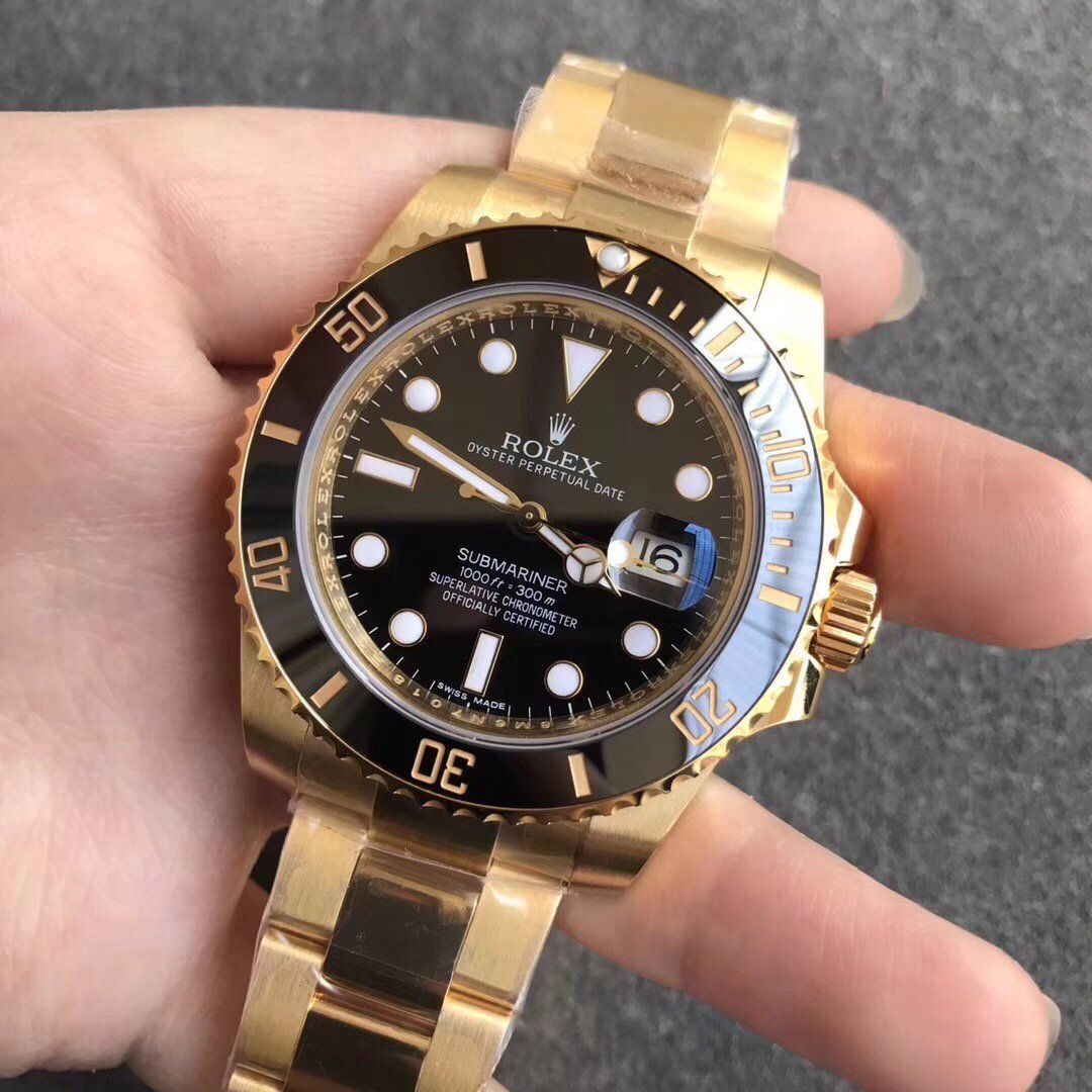 Rolex gold and black