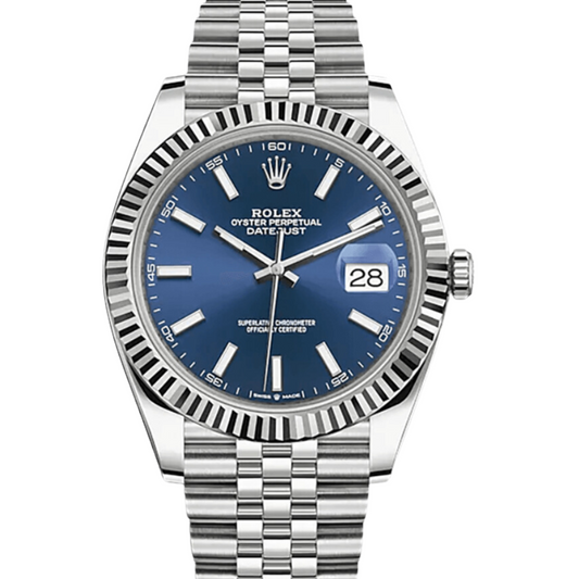 Rolex Datejust 41 Jubilee Blue Stick Dial