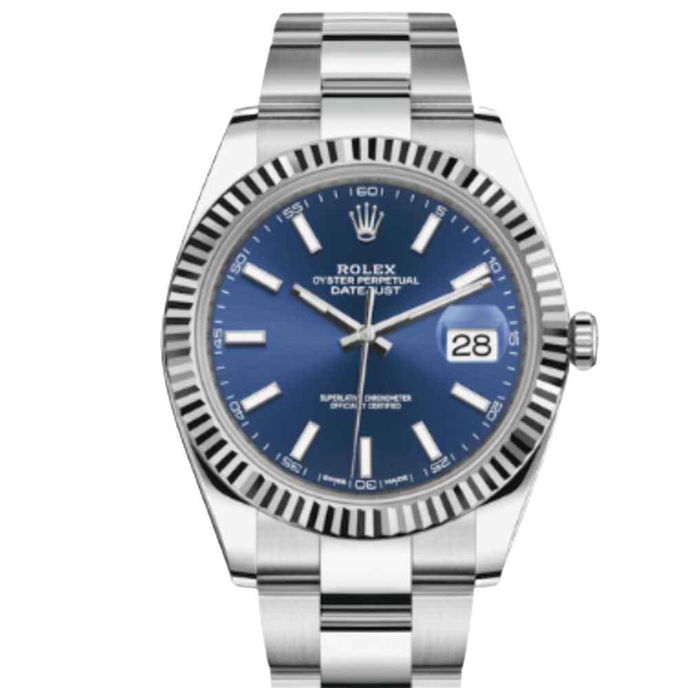 Rolex Datejust Fluted Oyster Blue Dial 126334