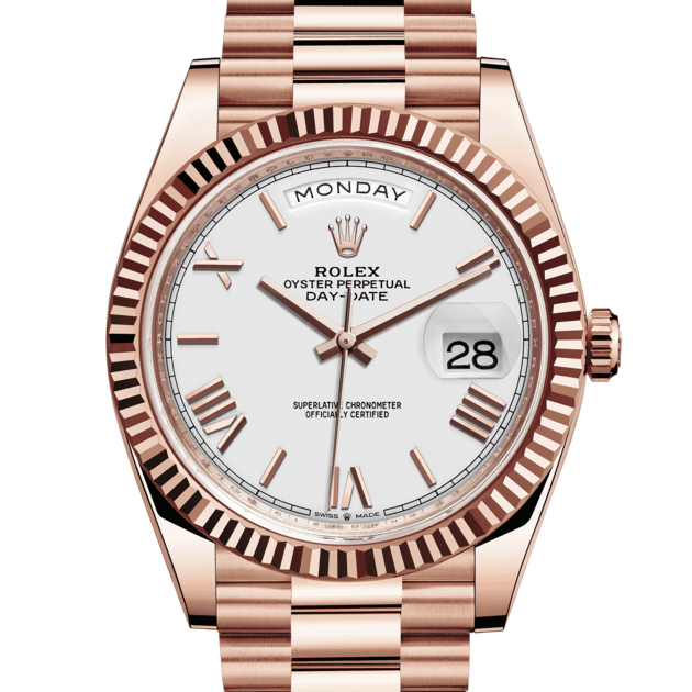 Rolex Day-Date Romain Or Rose