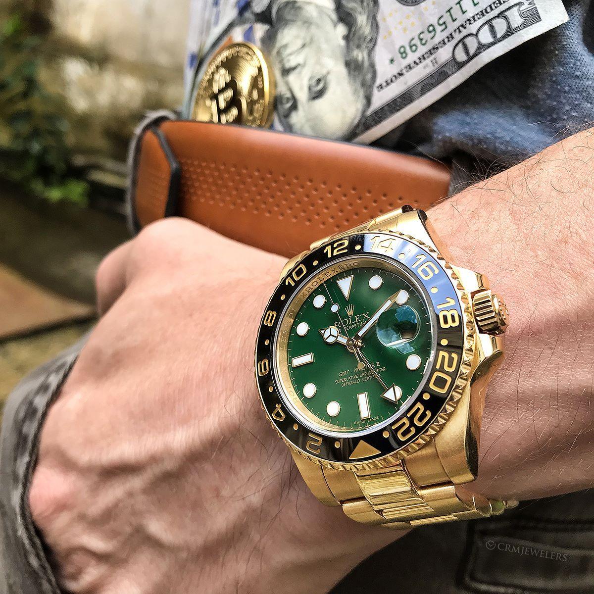 Rolex GMT‑MASTER II Vert/Or Jaune