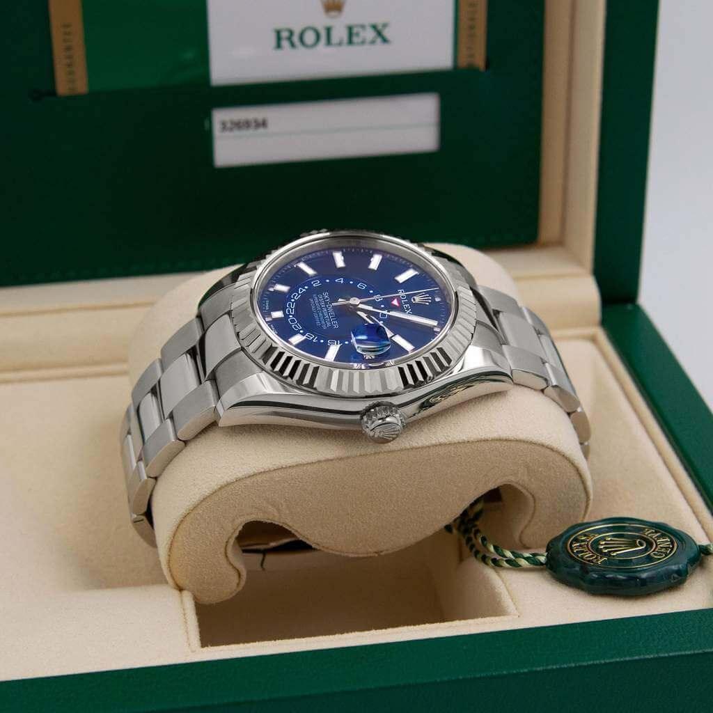 Rolex Sky-Dweller bleu F326934