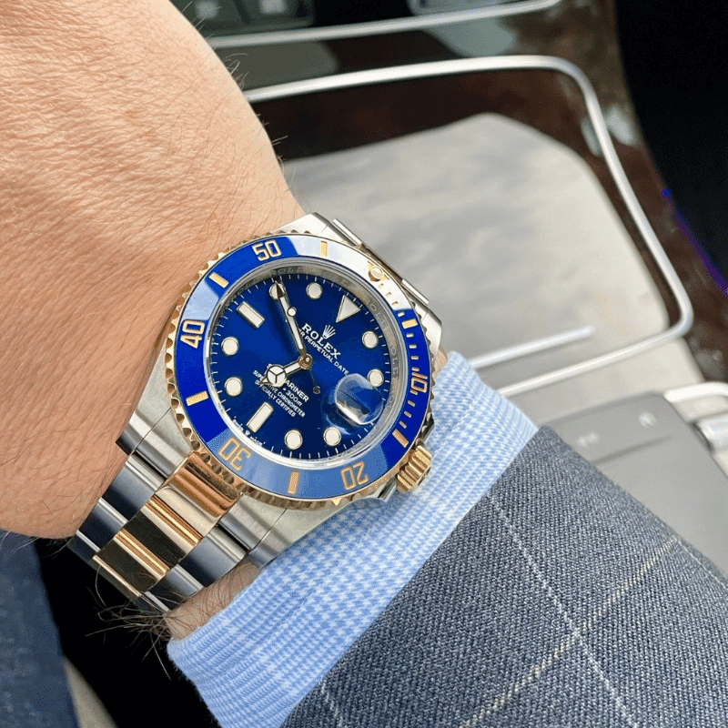 Rolex Submariner Bleu Gris/Or Jaune