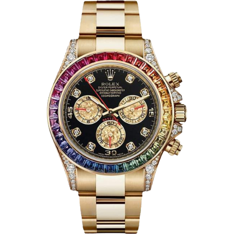 ROLEX YELLOW GOLD DAYTONA RAINBOW WATCH REF