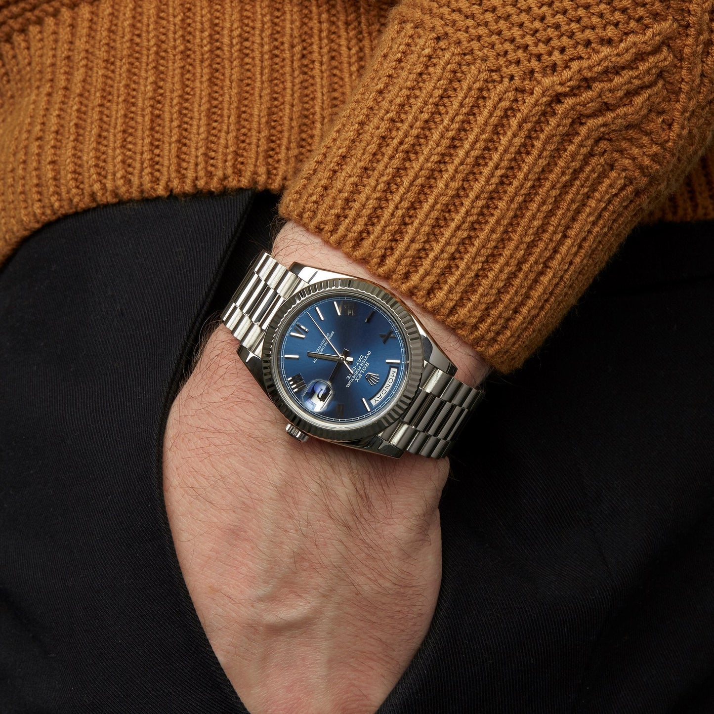 DayDate 40 Bleu Pour Homme